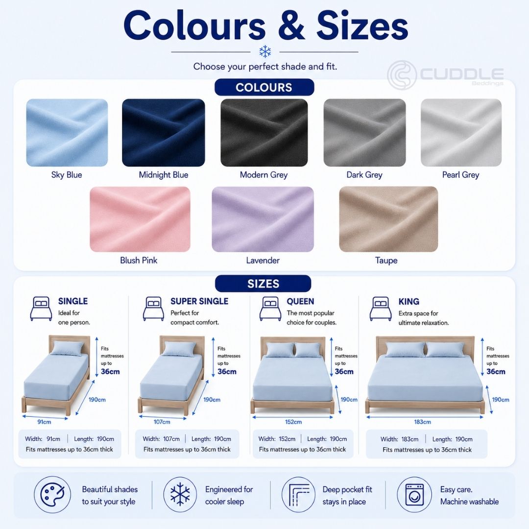 Super Cool 2.0 Fitted Sheet / Fitted Sheet Set