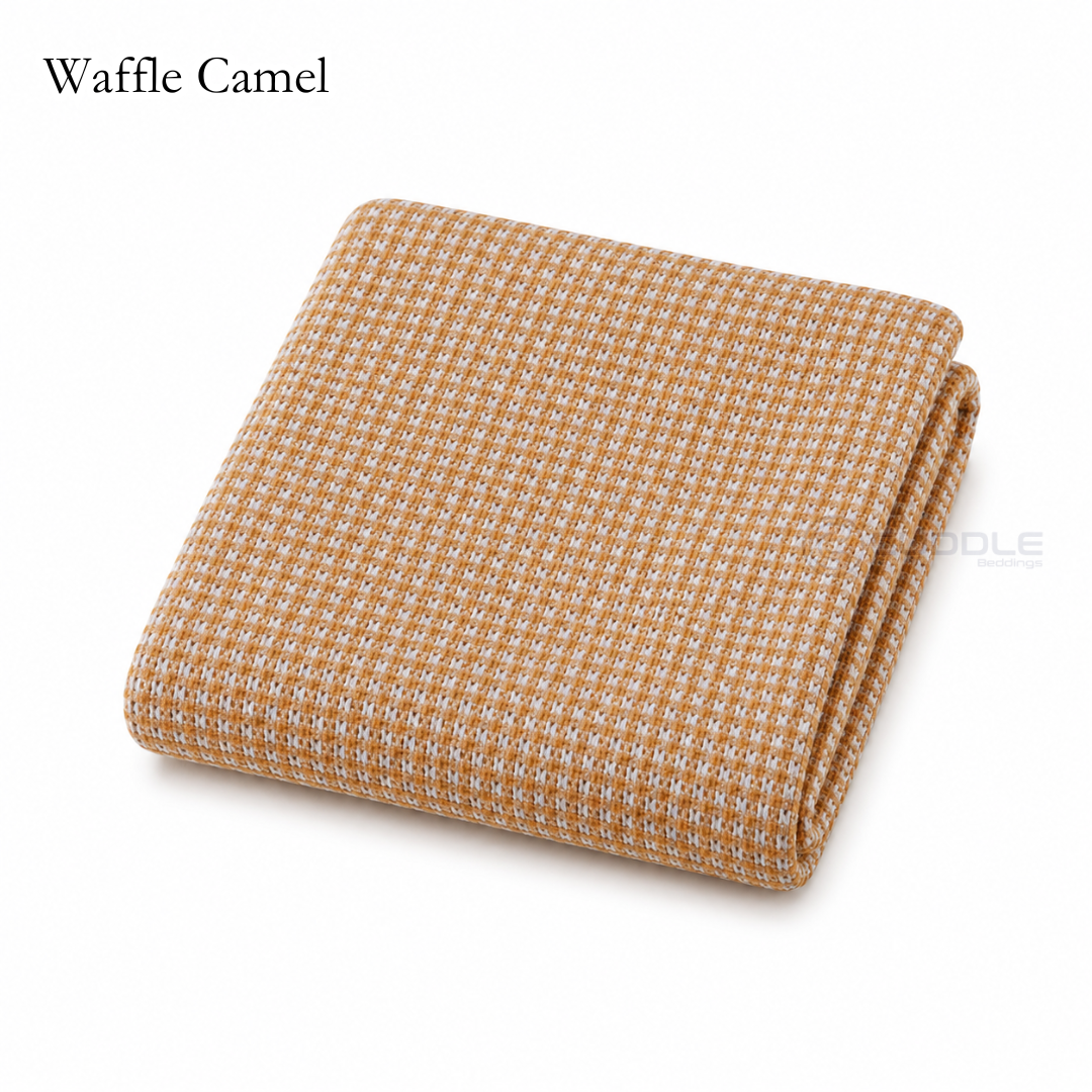 Bamboo Waffle Cooling Throw Blanket