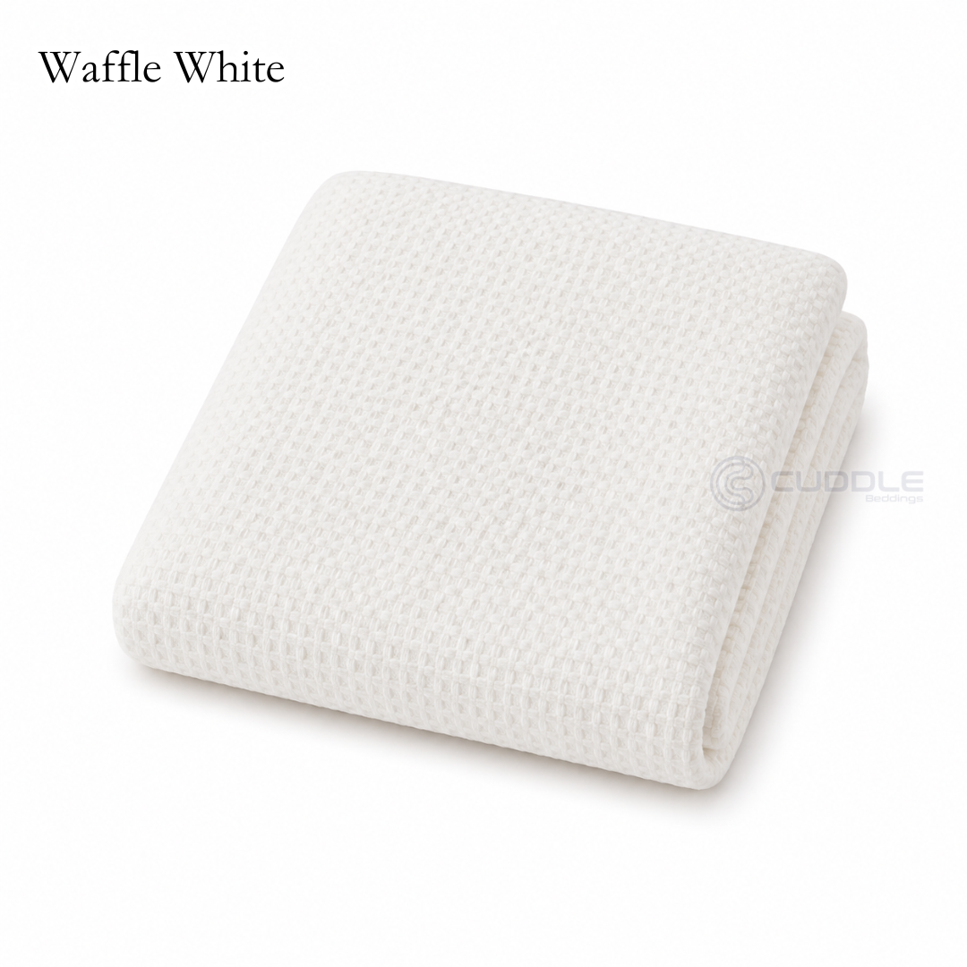 Bamboo Waffle Cooling Throw Blanket