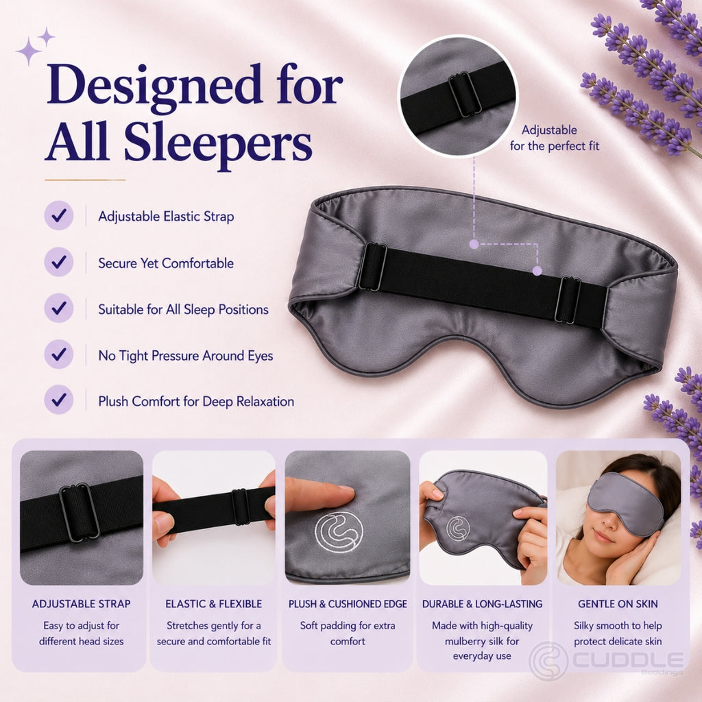 Mulberry Silk Weighted Eye Mask