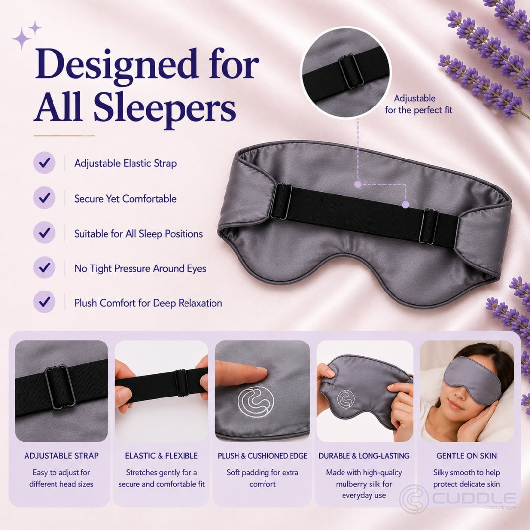 Mulberry Silk Weighted Eye Mask
