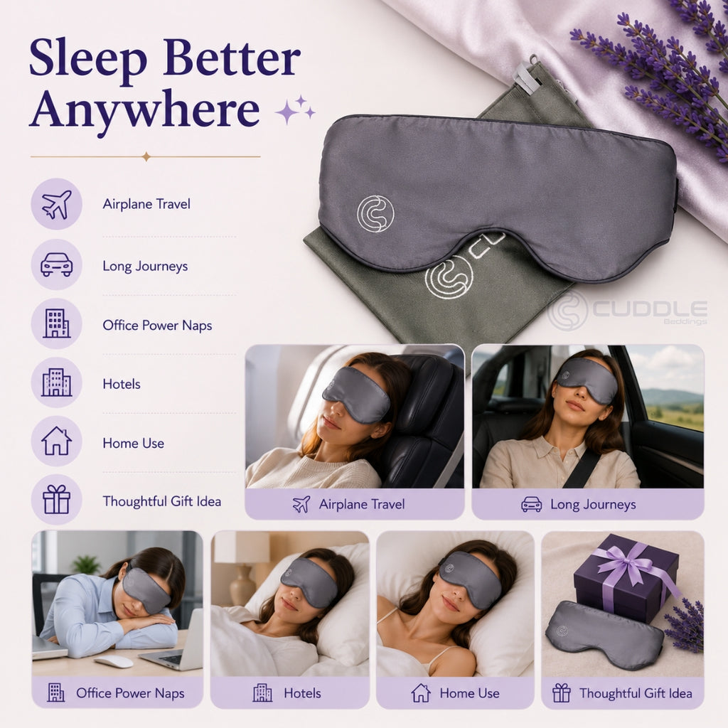 Mulberry Silk Weighted Eye Mask