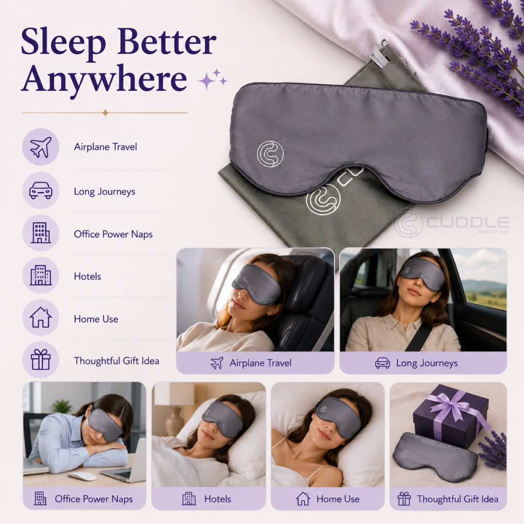 Mulberry Silk Weighted Eye Mask