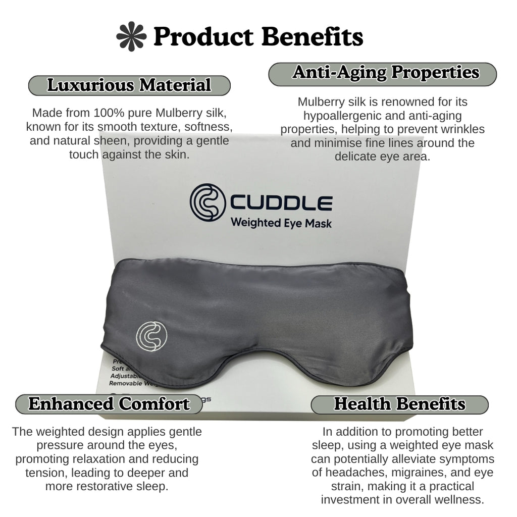 Mulberry Silk Weighted Eye Mask