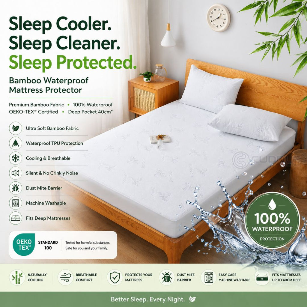 Premium Bamboo Waterproof Mattress Protector