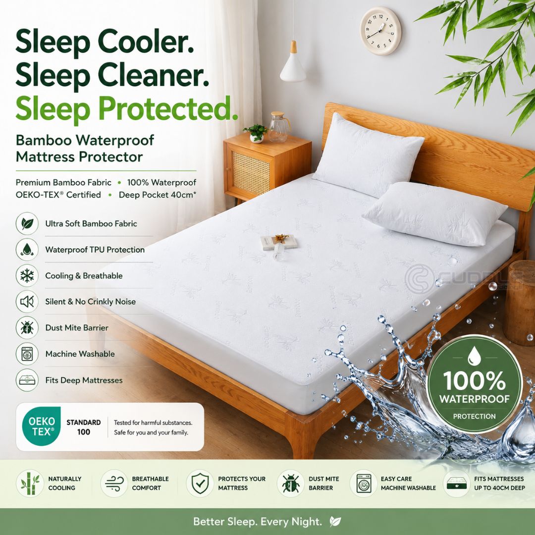 Premium Bamboo Waterproof Mattress Protector