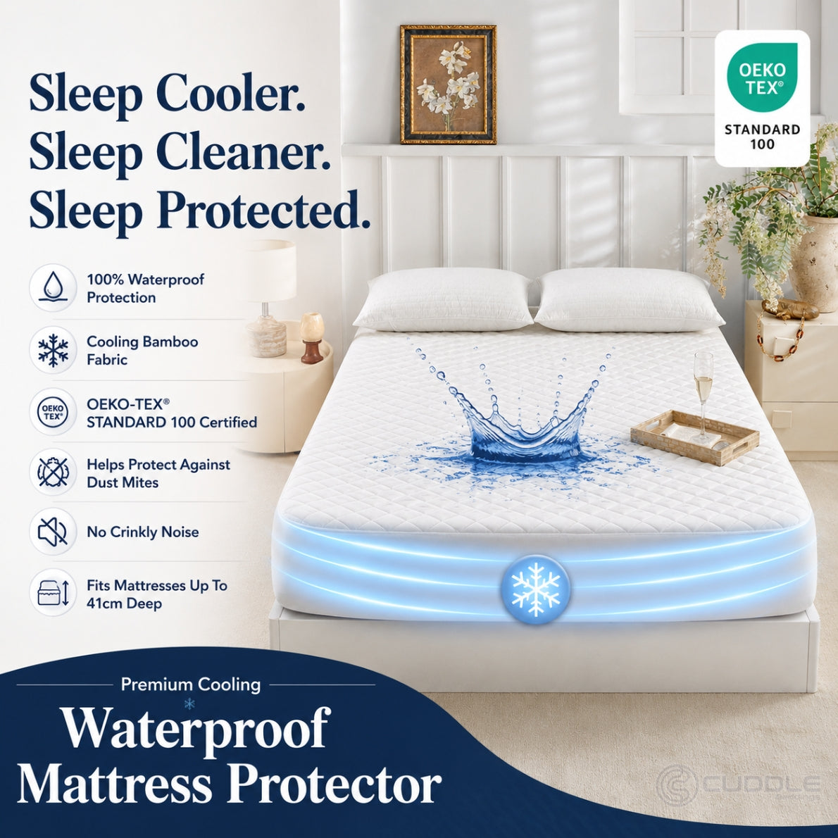 Cooling Waterproof Mattress Protector
