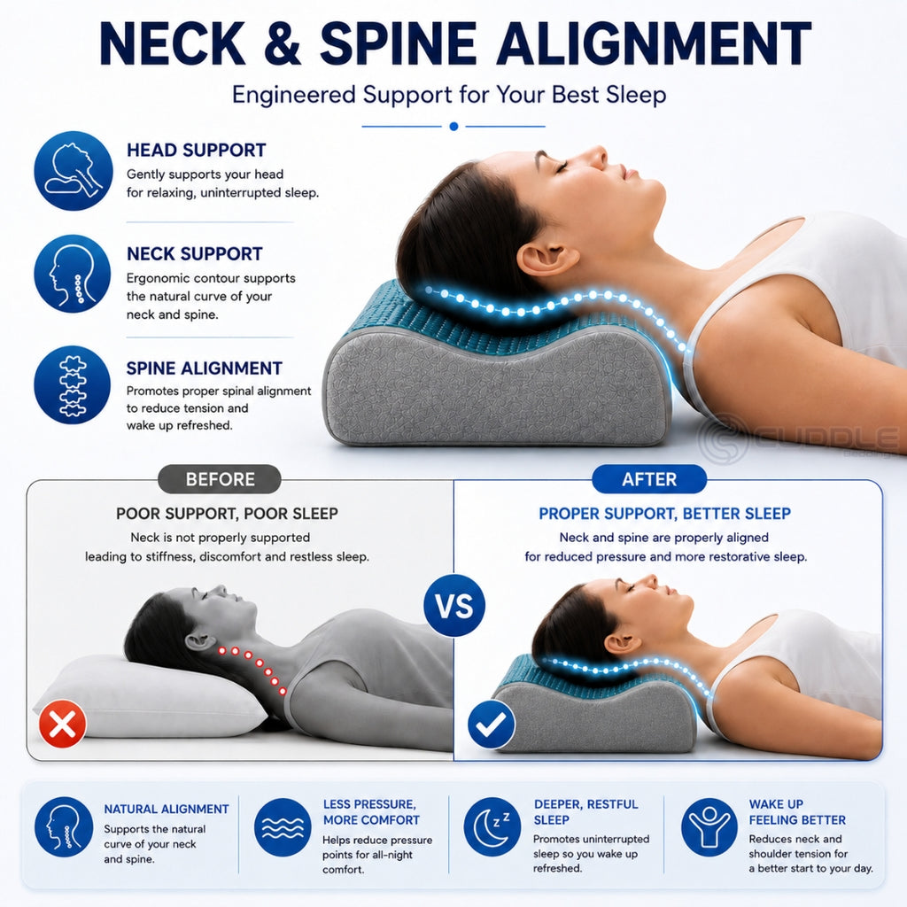 Bamboo Charcoal Cooling Gel Memory Foam Pillow
