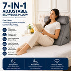 7-in-1 Adjustable Bed Wedge Pillow