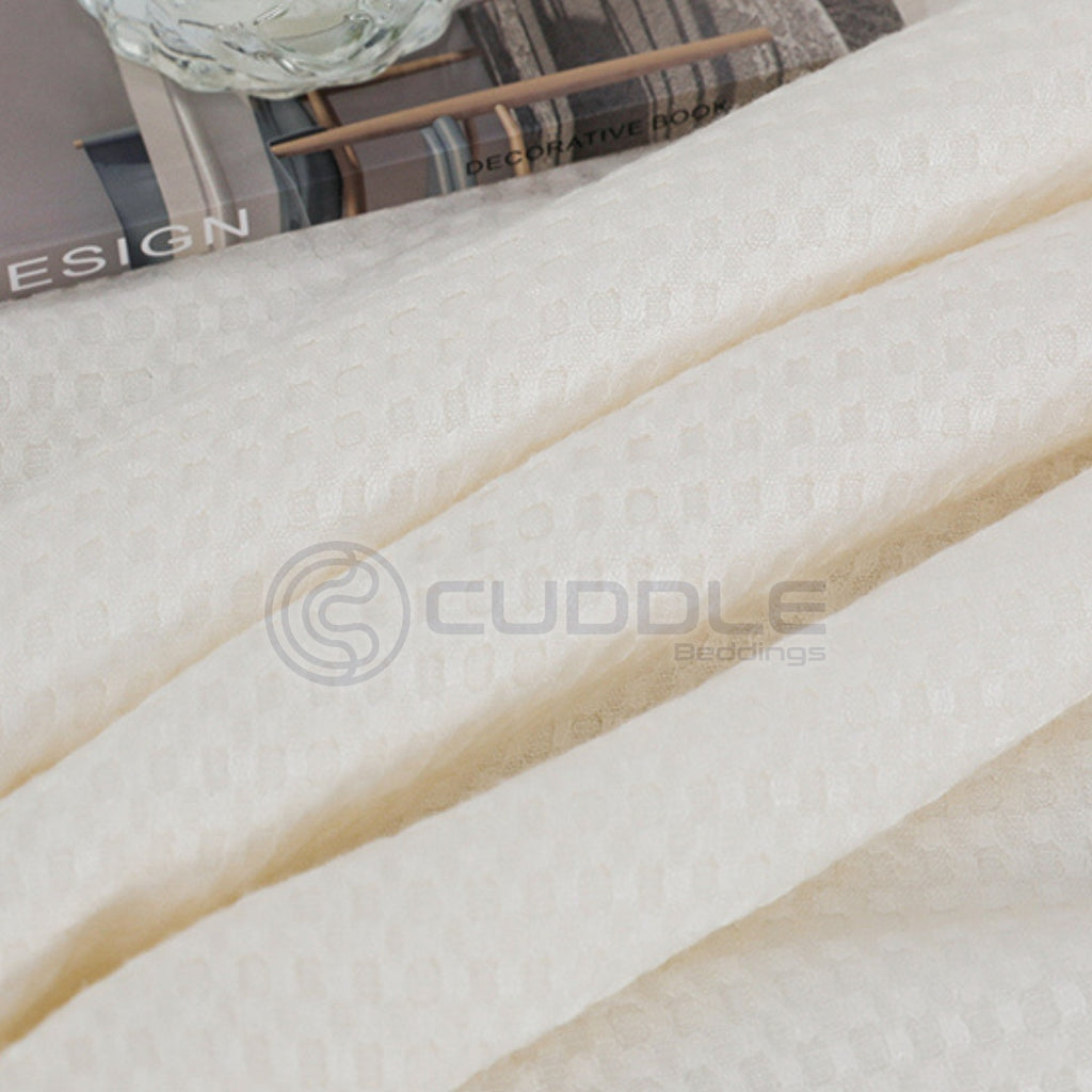 Bamboo Waffle Cooling Throw Blanket