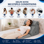 7-in-1 Adjustable Bed Wedge Pillow