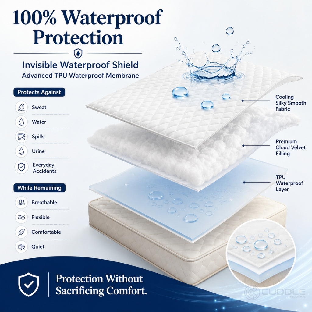 Cooling Waterproof Mattress Protector
