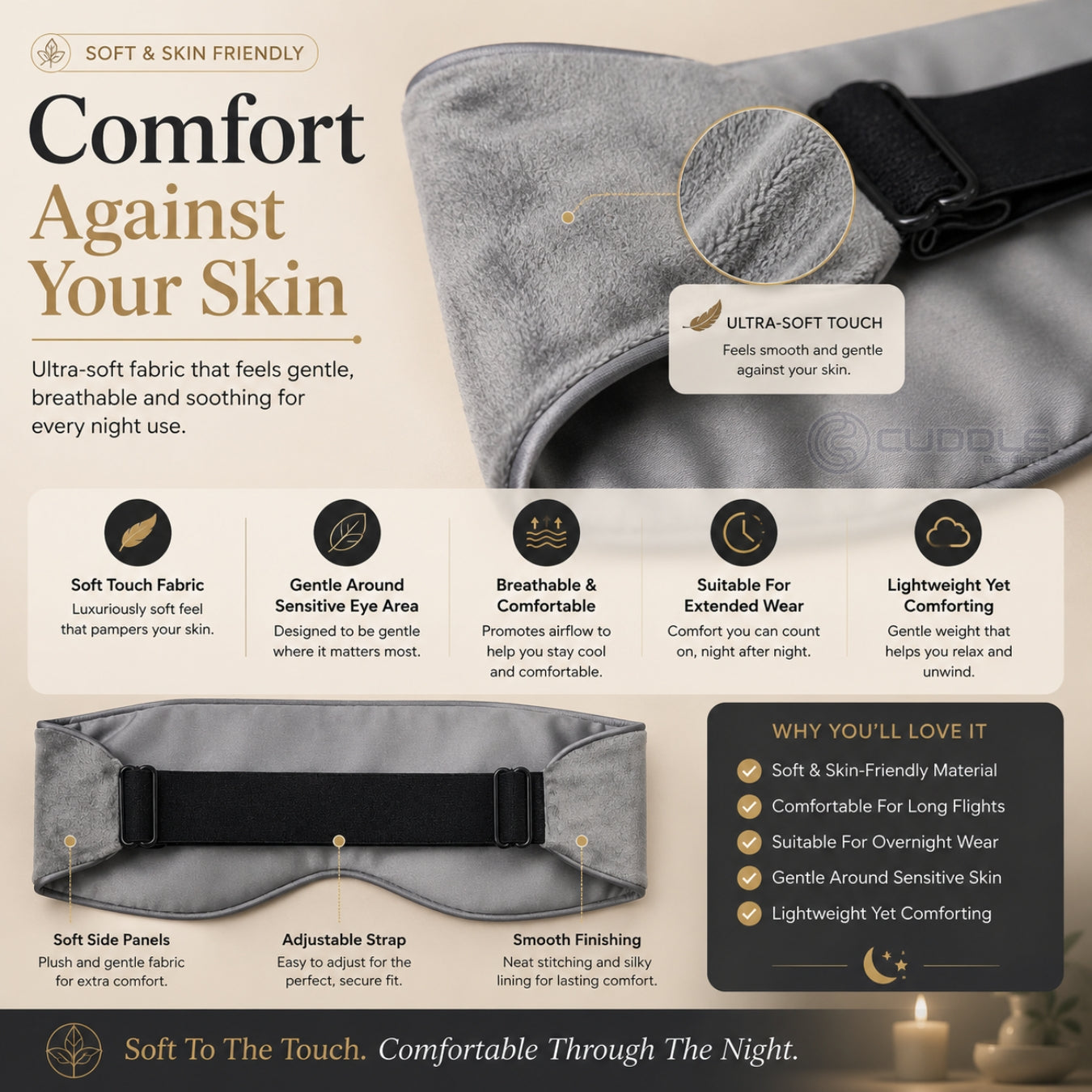 Weighted Eye Mask
