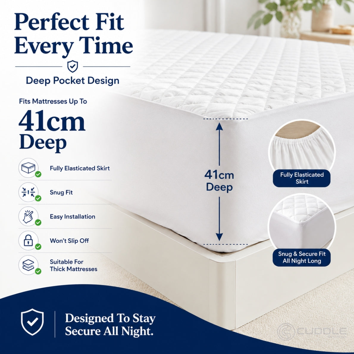 Cooling Waterproof Mattress Protector