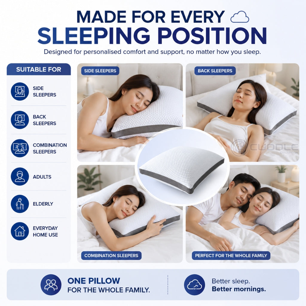 Cooling Shredded Memory Foam Pillow / Height Adjustable Pillow