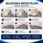 7-in-1 Adjustable Bed Wedge Pillow