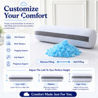 Cooling Shredded Memory Foam Bolster / Adjustable Firmness