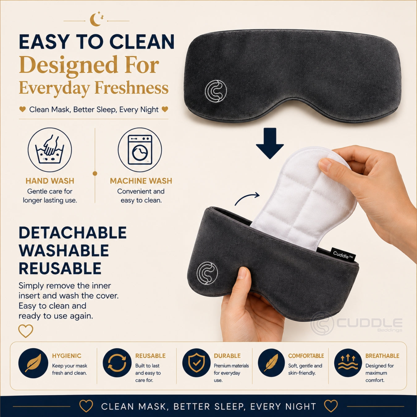 Weighted Eye Mask