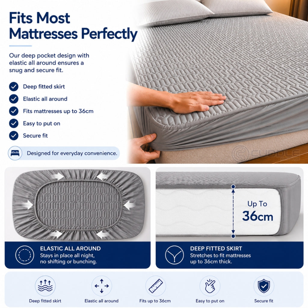 Silky Cool Lyocell Mattress Protector
