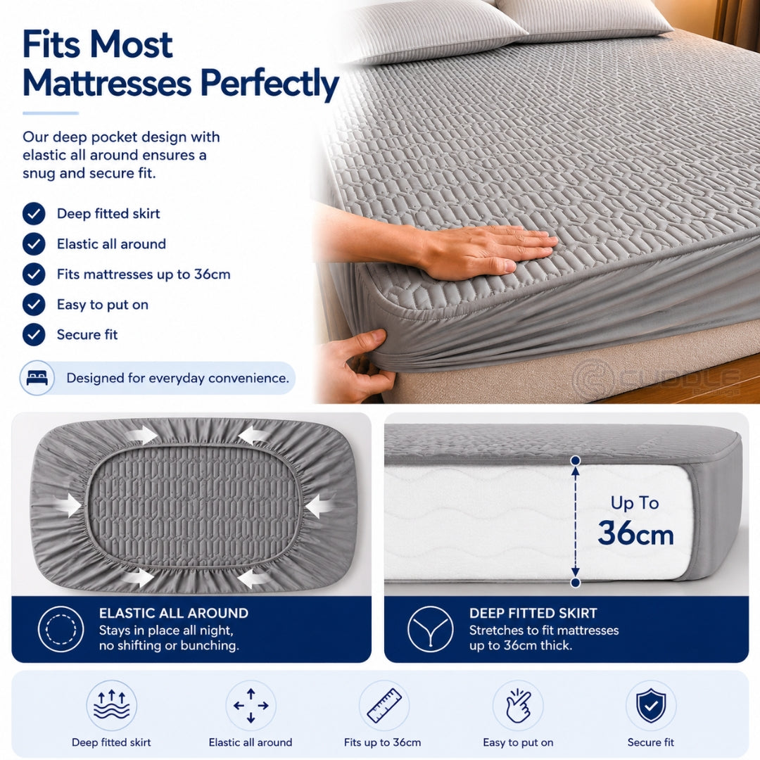 Silky Cool Lyocell Mattress Protector