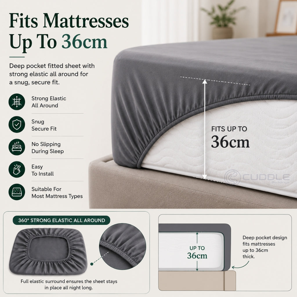 Tencel™ Lyocell Fitted Sheet / Fitted Sheet Set