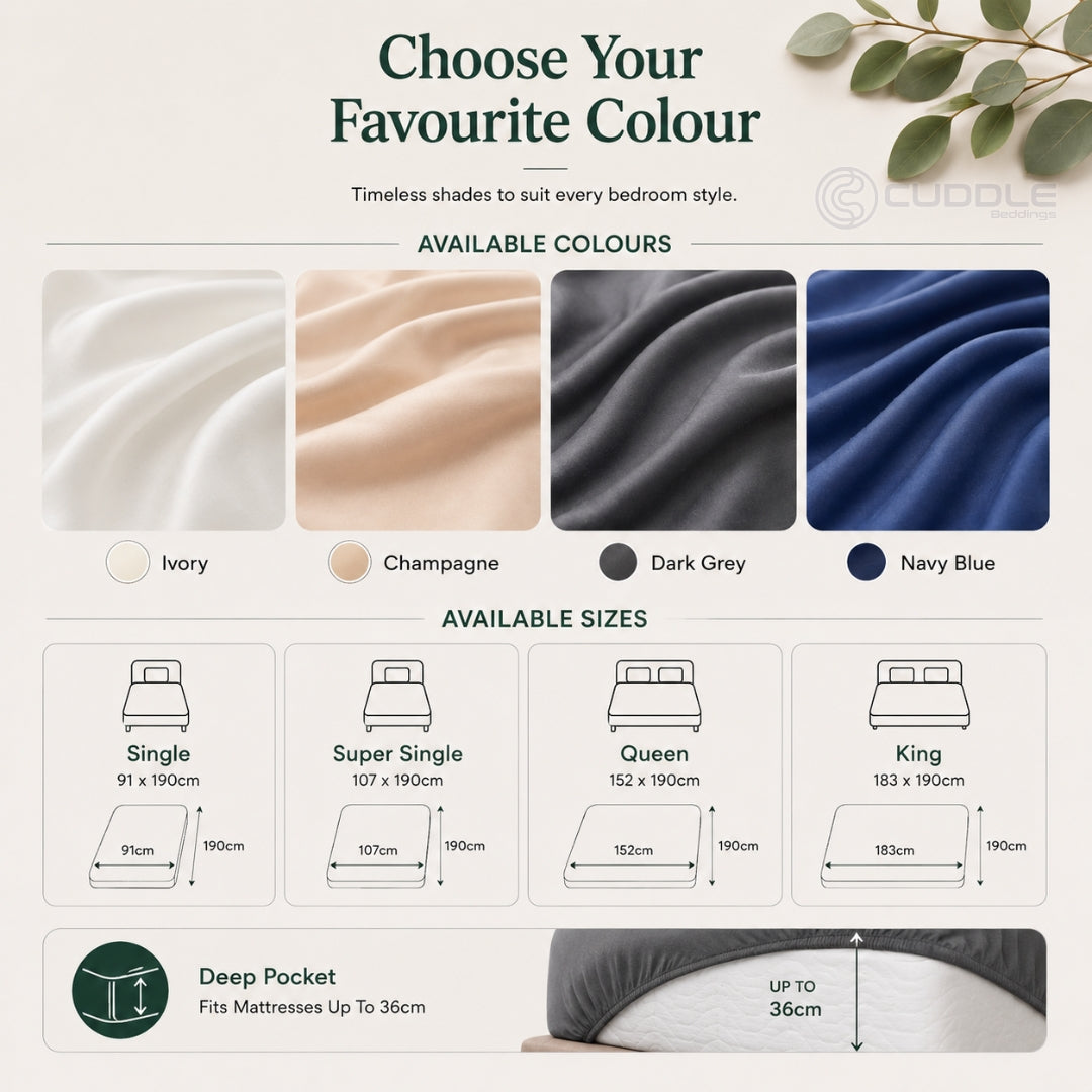 Tencel™ Lyocell Fitted Sheet / Fitted Sheet Set