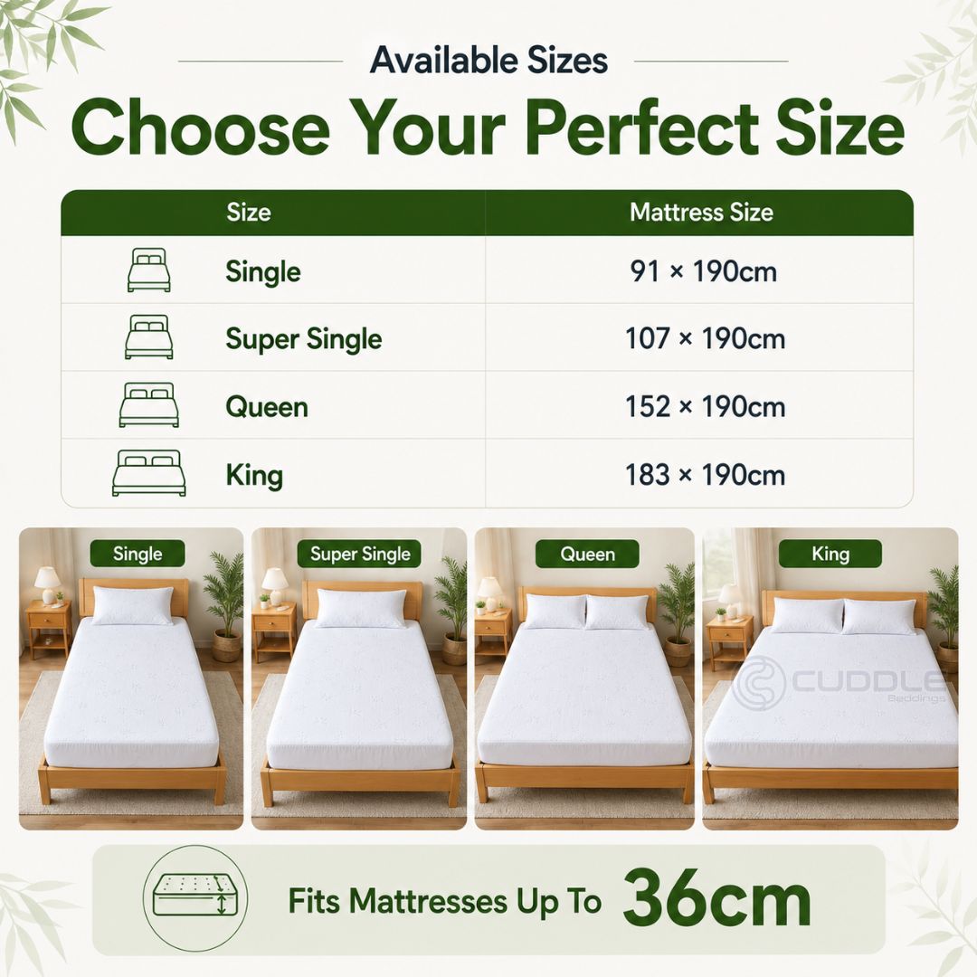 Premium Bamboo Waterproof Mattress Protector