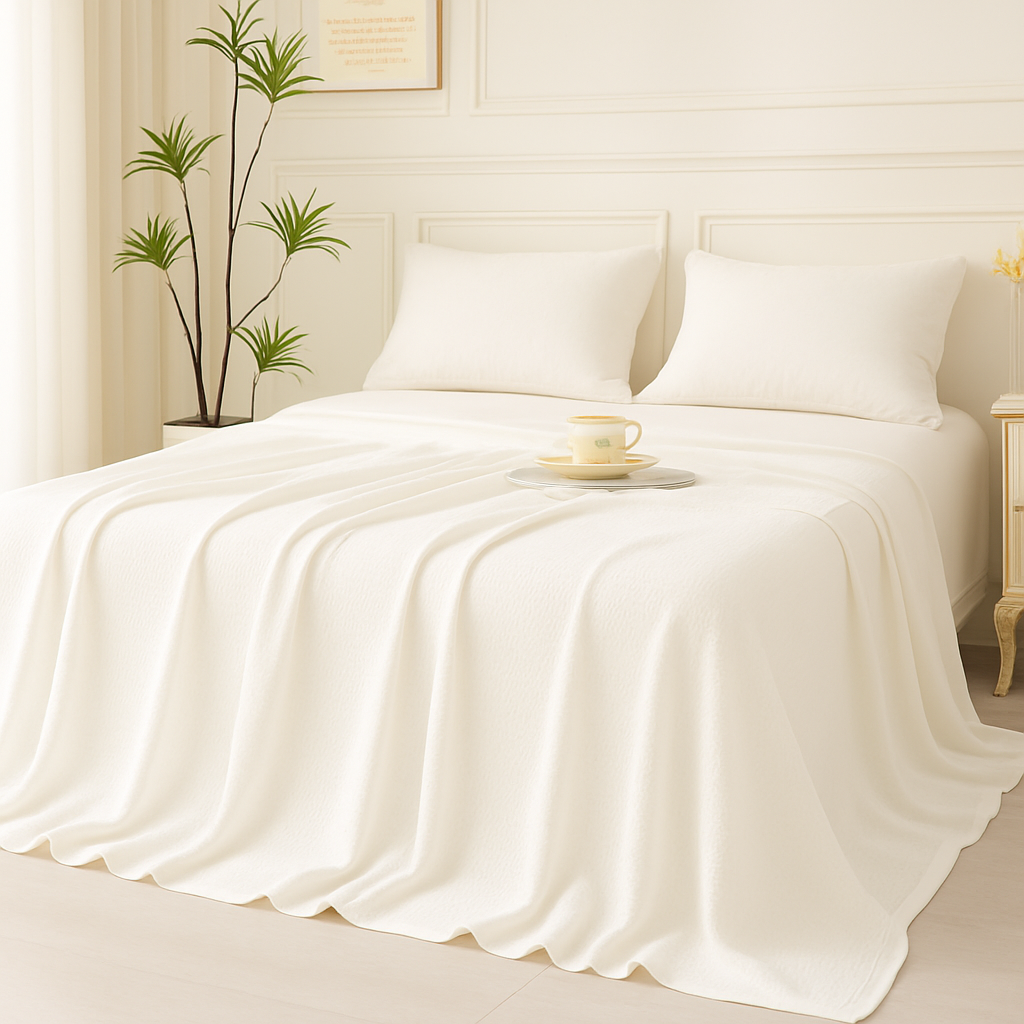 Bamboo Waffle Cooling Throw Blanket