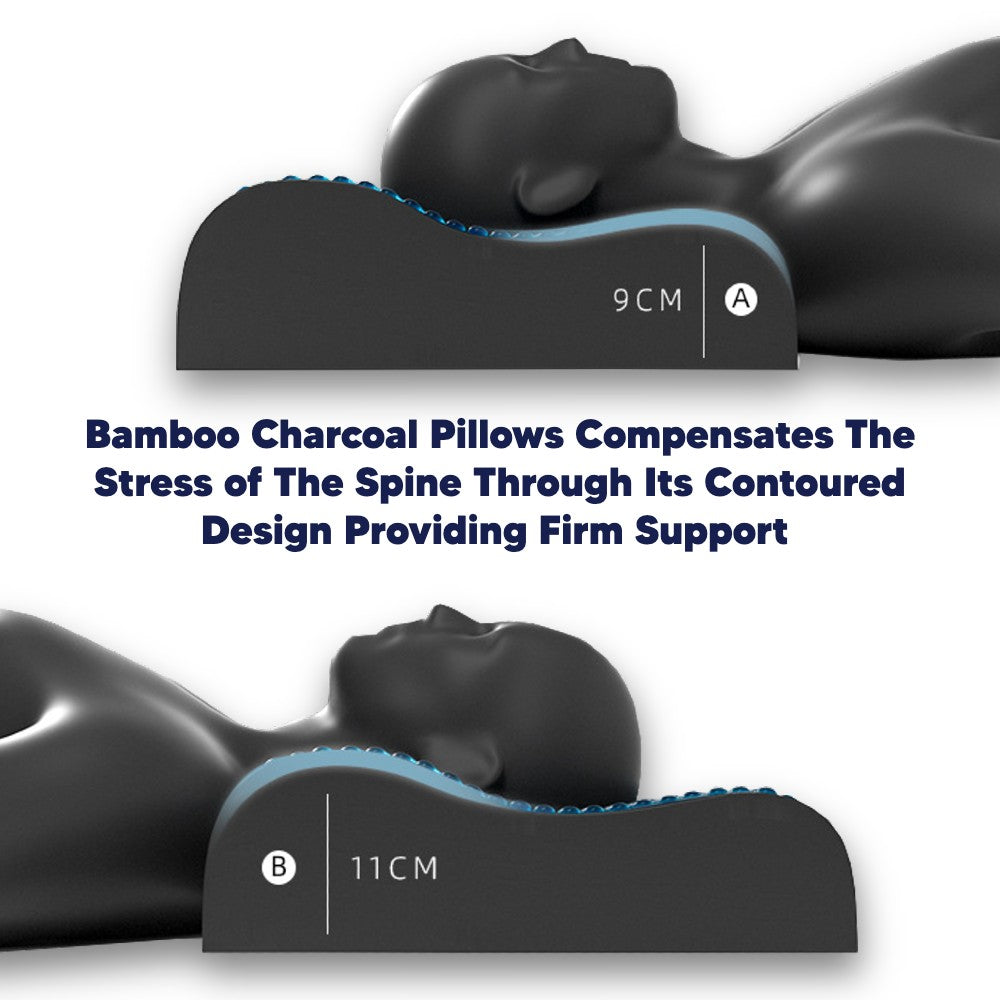 Bamboo Charcoal Cooling Gel Memory Foam Pillow