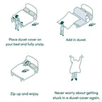 270° Bamboo Fiber Duvet Cover Set