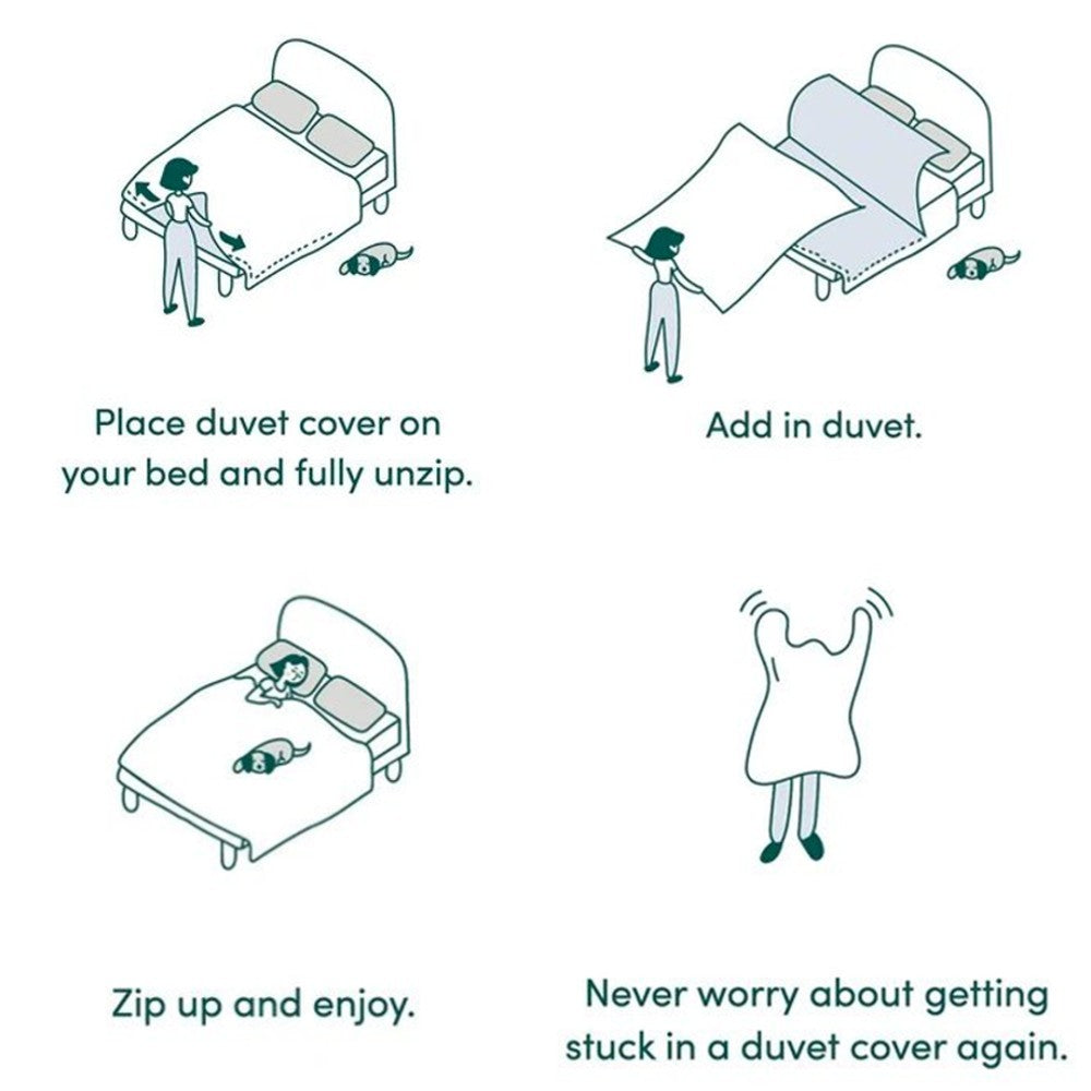 270° Bamboo Fiber Duvet Cover Set